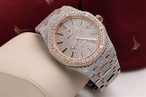 audemars piguet royal oak iced out gold|audemars piguet royal oak sale.